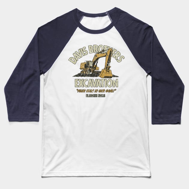 Davis Brothers Excavation Baseball T-Shirt by JCD666